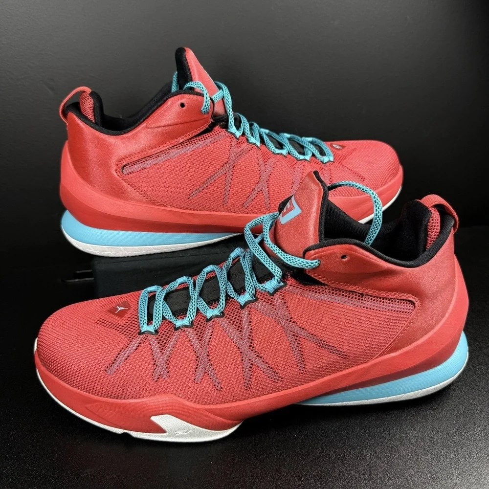 Size 12‎ JORDAN CP3 VIII AE Shoes RED BLUE WHITE mens Basketball Athletic